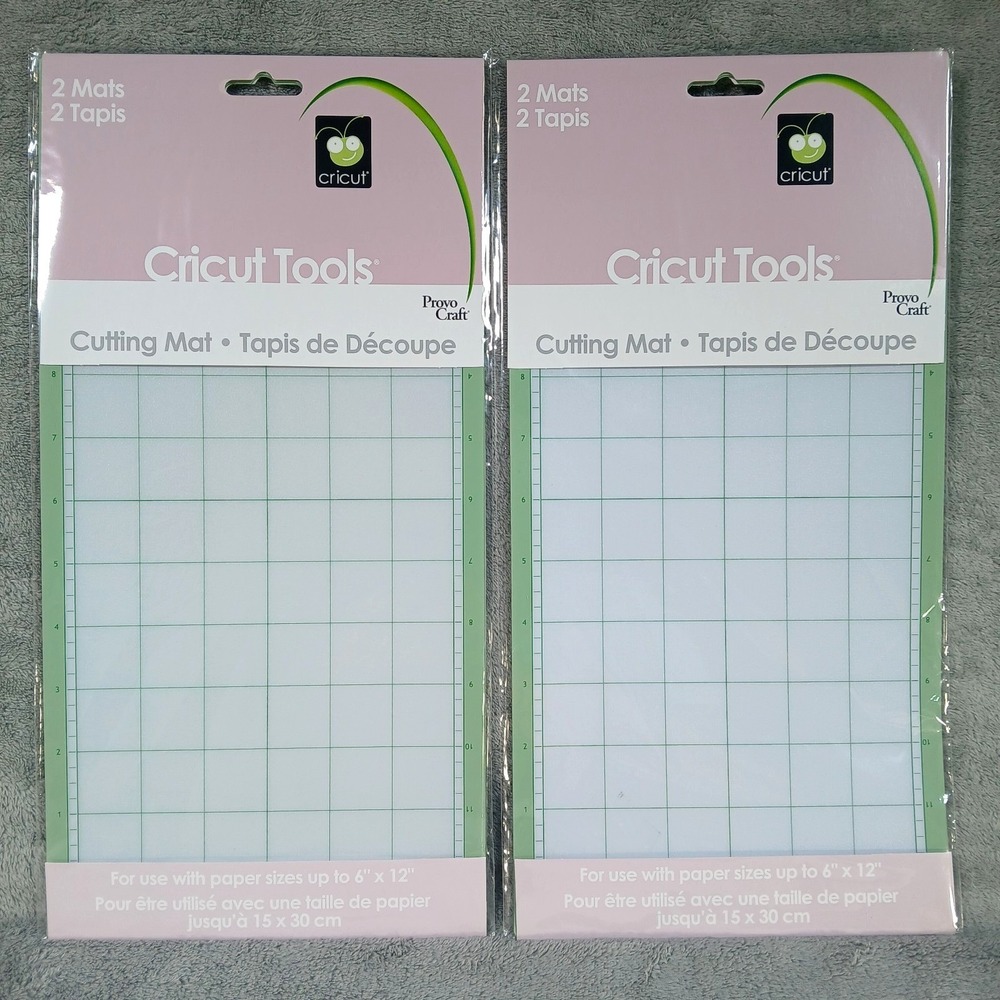 Provo Craft Cricut Tools 2 Cutting Mats 6"x12" 29–0003 Lot of 2 Packs NEW